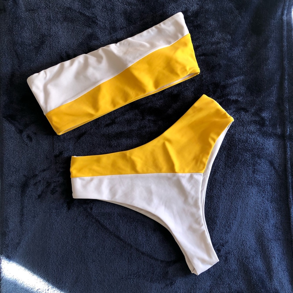 Zaful high waisted color block bikini